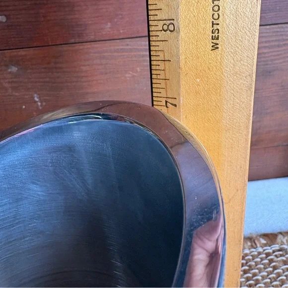 Vintage 2002 Nambe Tilt Wine Chiller 6243 Silver Alloy 7" x 4.5" - Picture 9 of 10